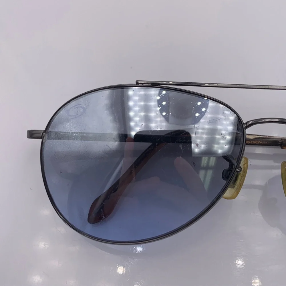 Vintage Gunmetal Aviator Sunglasses Frames